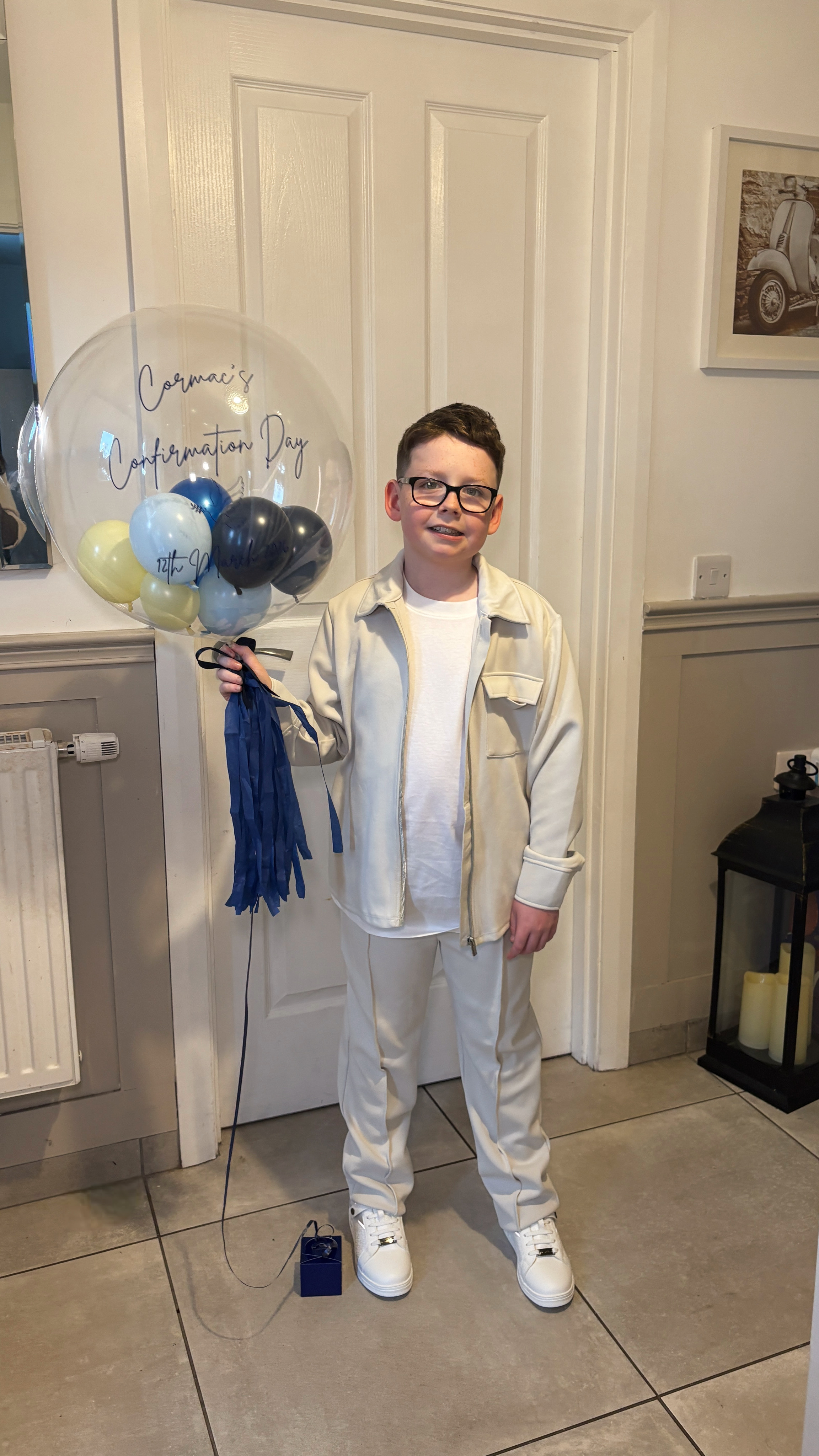 Confirmation Day personalised balloon by Lulu's Events